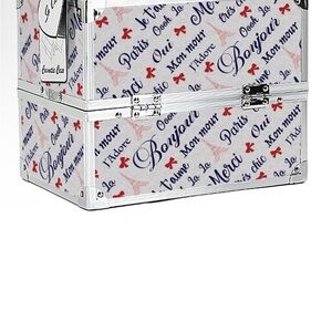 Decorative Storage Trunk - White and Blue